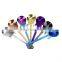 Creative Stainless Steel Colorful Guitar Shaped Tea Coffee Ice Cream Spoon