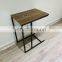 Small furniture living room bedroom Mobile Slide Under Couch Sofa Snack End Coffee Side Table With wheels Castors