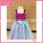 Kids sunflower fancy dress, kids long chiffon party dress for young girl