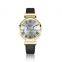 REBIRTH RE034 Women Wholesale Thin Band Watch Classic Quartz Gold Case Watches