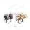 Elegant metal leg classroom desk and chair for student in school and university TC-930-V