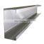 Hot rolled galvanized 50x50mm standard length channel steel metal building steel c channel