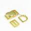 shiny Gold Tri-glide buckle quick release buckle snap hook D ring metal durable hardware for dog accessories