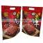 Stand Up Pouches Custom Printed Resealable Aluminium Foil Plastic stand up pouch for beef