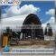 Prefabricated space frame coal storage shed