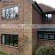 Residential aluminum profile sliding window alloy black frame glass windows