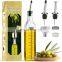 Glass Olive Oil Dispenser Bottle 500ml, Clear Oil & Vinegar Cruet with Pourers and Funnel for Kitchen