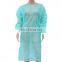 Spa  Lab 25-55gsm PP Yellow Blue White Aami Level 1 Hospital Medical Isolation Gowns Disposable