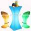 rgb colors glowing party nightclub sofas bar tables outdoor furniture leisure led bar table and stool sofa furniture