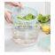 High Quality Easy to Use Multifunction Plastic Vegetable Good Grips Large Colander Salad Spinner