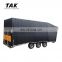 8 x 10 18oz High Quality Waterproof Open Car Trailer Cover with 10 pc Rubber Bungee