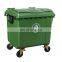 Outdoor Commercial Plastic Trash Can 1100 Liter Waste Bins