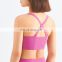 High Quality Adjustable Cross Back Sports Breathable Bras Tik Tok V Neck Yoga Tops