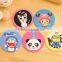 Promotional table cup pad/mat,design custom silicone cup mat,cartoon cute silicone cup coaster