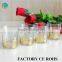 Clear Glass Candle holders for candles/Christmas favors