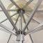 All-aluminum frame center column patio umbrella Aluminum alloy imitation wood frame patio umbrella Villa courtyard restaurant coffee sunshade