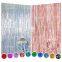 Wholesale Metallic Foil Curtains - 2/3 Pack, 3.2x8.2ft Sparkle Backdrops for Party Distributors