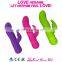 Top selling high quality pocket size soft felling two powerful motors rabbit vibrator vagina sex toys