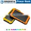 Hotsell Waterproof Solar Power Banks 8000mah, External Battery solar charger for iPhone Samsung HTC