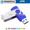 2GB plastic swivel usb flash drive with logo