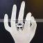 Newest titanium silver 316l stainless steel rings for men skull rings