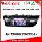 Wecaro Android 4.4.4 car multimedia system double din for toyota levin dvd player navigation audio system bluetooth 2014 2015