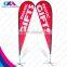 outdoor mini red teardrop banner