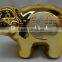 Electroplating Ceramic Piggy Bank,ceramic Money Bank With Embossing Message