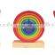 2015 Popular Toy 14 Bright Rainbow Stacking Pieces Combined Wooden Educational Toys                        
                                                Quality Choice