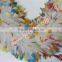 140g Wholesale Unique Design Turkey Feather Boas Lady Scarf Dyed Mixed Color Tip