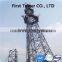 Self supporting tubular steel communication tower