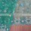 Colorful polyester embroidery fabric border embroidery lace fabric