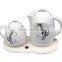 Enamel kettle set/ Ceramic LED Electric kettle/ White High Quality Teapot set/ 2015 New Design