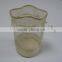 Clear poly mesh drawstring cosmetic bag