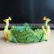2016 cheap price peacock resin vase animal flower pot for home decor