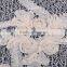 superior quality netting bottom chiffon ribbon flower embroidery lace
