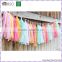 Pink Colour Fashion Paper Fringed Garland For Wedding Decoration