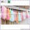 High Quality Factory Price Colourful Tissue Paper Tassel Garland Diy