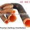 Marine negative pressure duct flexible duct with sprial steel