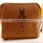 Square shape retrostyle canvas coin bag/coin purse