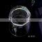 12 oz clear octagonal drinking glass with black sleeve