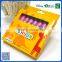 8 colors non-toxic watercolor crayons with OEM logo