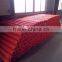 orange barrier fence