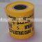 Custom Printed PE Warning Tape used in the field of law enforcement