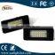 Best price guaranteed light up license plate DC12V-30V led license light for B mw 1,3,5 ,X series