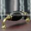 New design antique China Factory Crystal Black kitchen cabinet handles in bronze 128mm pitch Wholesales & Retails accept OEM