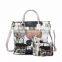 Western style manufacturer digital printed pu leather ladies tote handbag