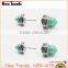 Newest fashion double geometrical turquoise earring stud hot sale