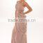 PS-24 Generous Khaki One Shoulder Special Occasion Gowns 2015 Custom Made Size Tea Length Prom Dress for Formal Evening Party
