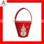 christmas stanta felt baskets